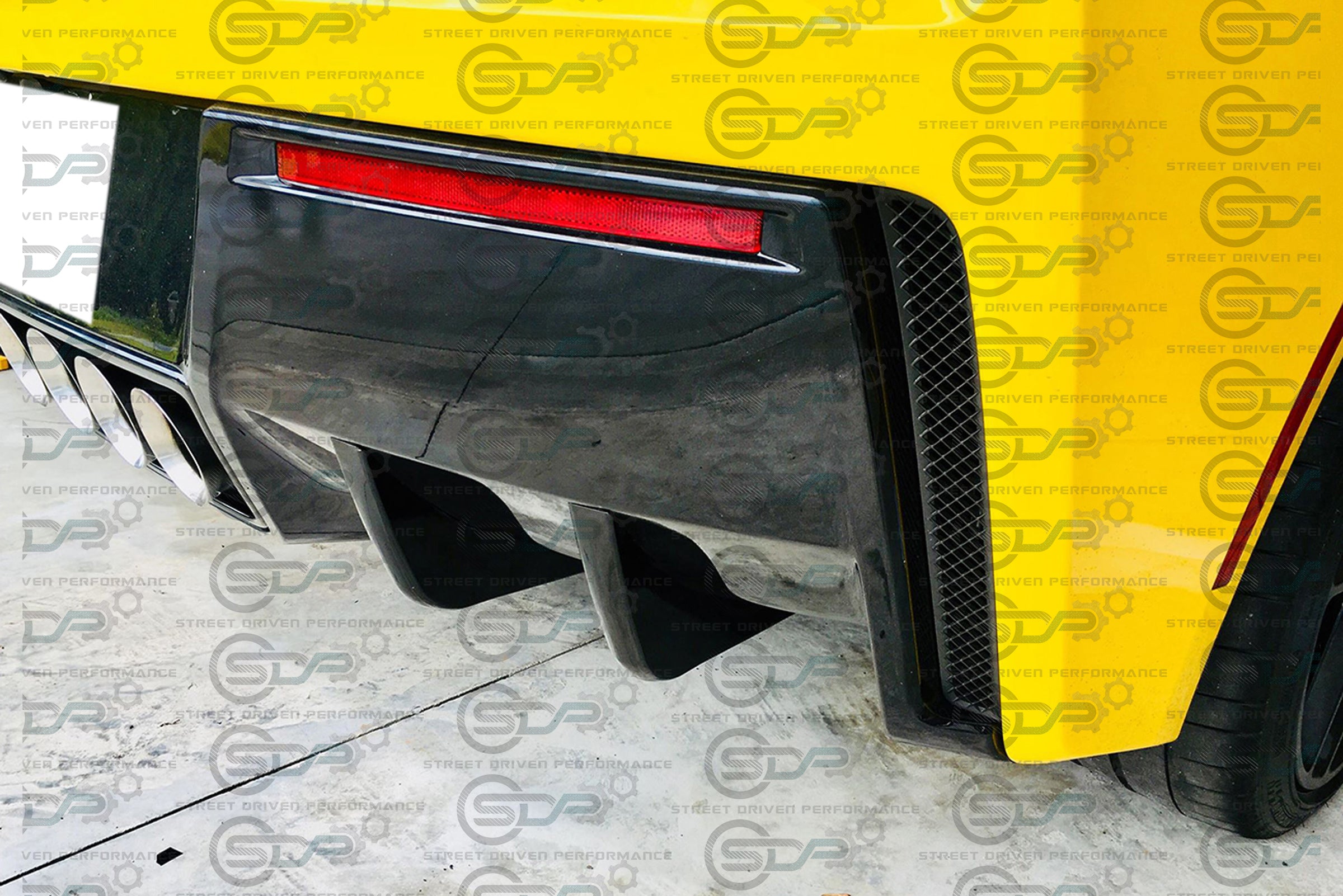 2014-2019 C7 Corvette - Rear Bumper Diffuser Fins